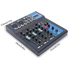 4 Channel Professional Bluetooth Live Studio Audio Mixer Mixing Console W  Usb