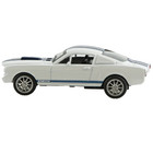 1965 Ford Mustang Shelby Gt350 Scale 1 43 Die Cast White With Blue Stripes