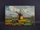 Vintage French Antique Painting Fauvism Brittany