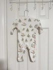 Nellapima Baby Christmas Toile One Piece Footed Sleeper 0-3m Peruvian Pima
