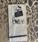 Disney Mickey   Minnie Mouse Love 2-pack Cotton Tea Towels White black red