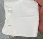 Nwt Joseph Abboud Men s Tuxedo Dress Shirt Sz 17 34-35 White French Cuff Cotton