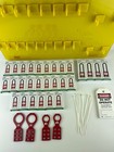 Zing 7116 Lockout Station filled 28 Padlocks