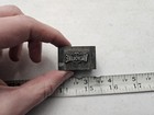 Vintage Letterpress Printing Block Valvoline Advertising All Metal