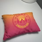 American Girl Doll 18  Camp Hangout Pillow Lot Gradient Pink Orange Set Of 2