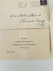 Vtg Wedding Invitation 1945 Margaret Degnan   Robert Jeffrey San Francisco