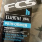 Fcs Surfboard Fins Set In Black And Blue Sz Medium Thruster