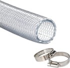 High Pressure Braided Clear Flexible Pvc Tubing 3 4  Id 10ft