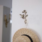 2 Pieces Of Antique Brass Wall Hooks  Heavy - Duty Metal Ornament Hooks For H   