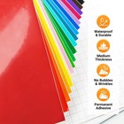 Permanent Vinyl - 67 Pack 12  X 12 - Assorted Colors Self Adhesive Vinyl Comp   