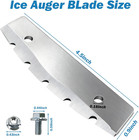Replacement Ice Auger Blades For 10  Eskimo Quantum   Rocket  2-pack