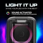 Dolphin Sp-2100rbt Dual 10  Portable Karaoke Speaker System W  Microphone