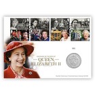 Queen Elizabeth Ii 100 Years Stamps   5 Bu Coin Cover From Royal Mail Royal Mint