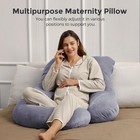 Pregnancy Pillows For Sleeping  U Shaped Full Body Maternity Pillow With Removab