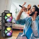 3000w Portable Bluetooth Party Speaker Sub Woofer Heavy Bass Sound System W  Mic