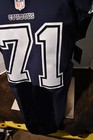 Dallas Cowboys Game Worn used Team Issue Elite Jersey Donald Hawkins 71 Size 46