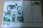 1969  Suzuki Ts90   Brochure  From Japan  69