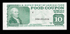 Food Stamp Coupon  3 Coupons  10 00  5 00  1 00 Usda Agriculture Scrip Token