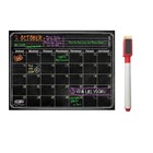16  X 12  Dry Erase Boards Magnetic Refrigerator Message Flexible Black Calendar