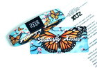 Zox   butterfly Kisses   Silver Single Medium Band W card Nip Monarch Butterflys