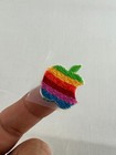 Apple Computer Vintage Rainbow Embroidered Logo Sticker Or Sew On