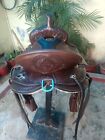 Western Barrel pleasure trail Endurance Saddle With Tack Set   Free Cinch