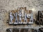 Lot Of 3 Vintage Toy Soldier Pilot Band Plane Bomb Lead Mold Cast Home Foundry