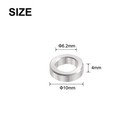 12pcs Aluminum Spacer 6 2mm Bore X 10mm Od X 4mm Length