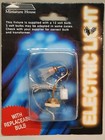 Dollhouse Miniature -brass Table Lamp  Curved Stem  Frosted Shade  Wired
