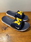 Nike Men   s Benassi Solarsoft Michigan Wolverine Slides 844631-400 Size 11
