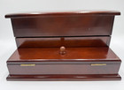 The Bombay Company Wood Desk Organizer Vintage Trinket Jewelry Letter Box Decor