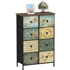  Narrow Storage Dresser Slim 11 8 d X 26 5 w X 39 3 h  8 Drawers  Retro Flower