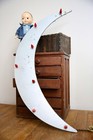 Odd Fellows Lighted Sign Antique Moon Light Lodge Halloween Oddity Vintage Rare