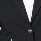 Women Control Women s Jacket Sz M Cotton Jersey Blazer Blk blue A678615