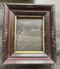 Lot Of 3 Antique Walnut Wood Picture Frames Deep Well Victorian Eastlake 8x10