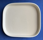 United Airlines White Polaris Class Rectangular Dinner Plate