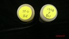1958-p d Lincoln Wheat Cent - 2 Bu unc Rolls - 100 Wheat Pennies