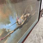 Barrie A f  Clark Raf Spitfire Aviation Print     Wwii Fighter Aircraft     Framed