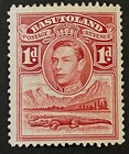 Travelstamps  1938 Basutoland Stamps Sg 19  George Vi   1d  Mint  Og  Hinged