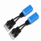 2 Pair Rj45 Splitter Combiner Upoe Cable Passive Power Poe Connectors Adapter