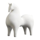 Modern Simple Ceramic White Horse Living Room Home Office Decoration Samll