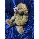 Vintage Fully Jointed Schulte Mohair Teddy Bear 12in Original Label And Pink Bow