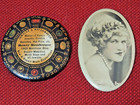  10   Celluloid Photo Pocket Mirrors W  Advertising  Assorted Shapes  Used