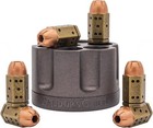 Metal Bullet Dice   Revolver Cylinder Holder   6 D6 Roleplaying Novelty Dice Set