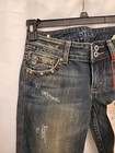 Nwt Miss Me Boot-cut Embellished Pocket  Denim Jeans Size 27 Inseam 32   