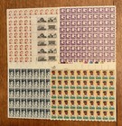 Us Postage Unused 17 Full Sheets 925 Total Stamps  75 55 Face Value Mnh