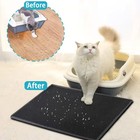 Double Layer Cat Litter Mat Trapping Honeycomb Soft Waterproof Kitty Litter Mat