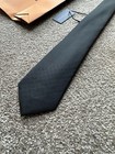 Louis Vuitton Men s Tie Monogram Tip Black Full Packaging Nwt Slim 2 75  Widest