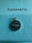Tiffany   Co  Las Vegas Poker Round Pendant Charm Sterling Silver