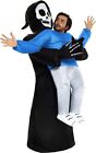 Adult Grim Reaper Inflatable Pick Me Up Costume Scary Halloween Blow Up Death